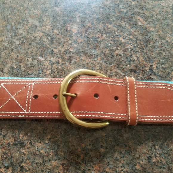 FOSSIL Striped Elastic Belt Medium Leather - Picture 3 of 5